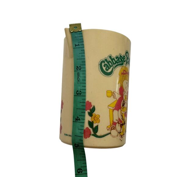 Vintage CABBAGE PATCH KIDS Doll Tea Set Plastic Pitcher 1984 Ivory Green Pink - Picture 8 of 9